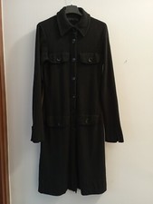 gilet lungo donna nero in maglia 