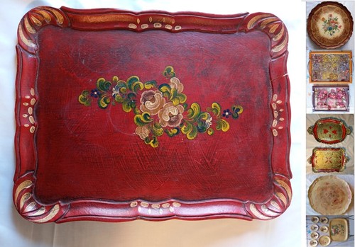 Vassoio legno laccato e - vassoio,