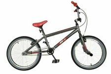 Bicicletta BMX XN-11-20 Bambini Freestyle Stunt Ragazzi Unisex 20" Ruota Singola Velocità Grigia