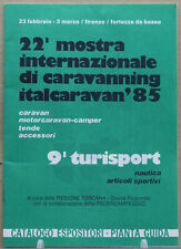 depliant caravan camper motorcaravan tende accessori 1985 fortezza basso