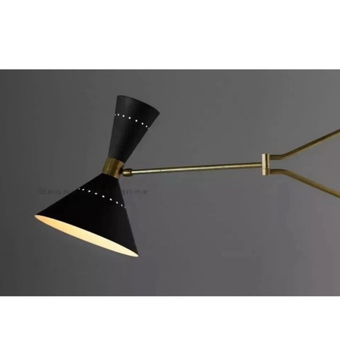 Lampada parete 1950 ottone - da,