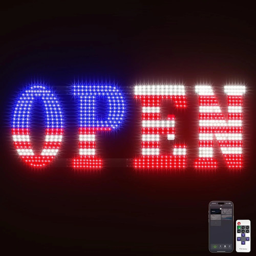 Insegna aperta led grande - aperta,