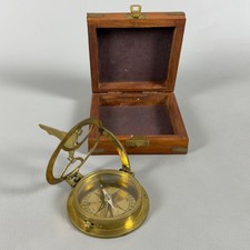 Brass Solar Sundial Compass