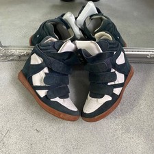 Scarpe Isabel Marant Hi-Top Beckett bianche e nere sneakers donna taglia 37 