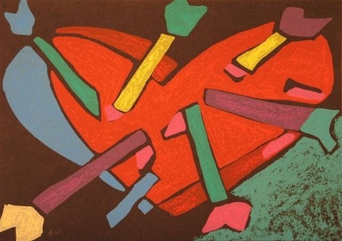 Ugo nespolo serigrafia - nespolo,