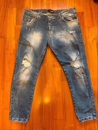 Pantaloni jeans uomo strappati - pantaloni,