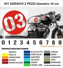 Coppia adesivi numero