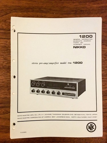 Nikko trm 1200 - nikko, trm-1200