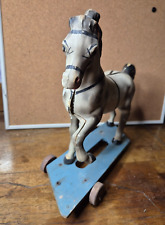 Antico Giocattolo Cavallo in Celluloide