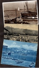 MARINA DI CARRARA lotto di 3 cartoline spedite IL PORTO E LA TORRE BALILLA - G07