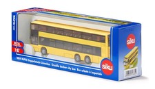 SIKU 1884-modellino 1:87 - AUTOBUS URBANO A DUE PIANI GIALLO- NUOVO - SIGILLATO