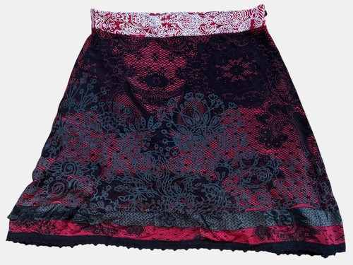 Gonna desigual rossa nera - rossa,