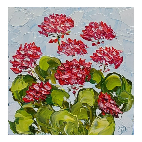 Geranio quadro originale - , 3d