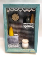 CASA BAMBOLE CUCINA MINIATURA LEGNO VINTAGE Dollhouse Kitchen Miniature Wood