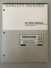 HP 3478A DIGITAL MULTIMETER MANUALE OPERATIVO 