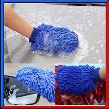 kit 2 x Guanti lavaggio in microfibra Auto moto bici carrozzeria camper barca