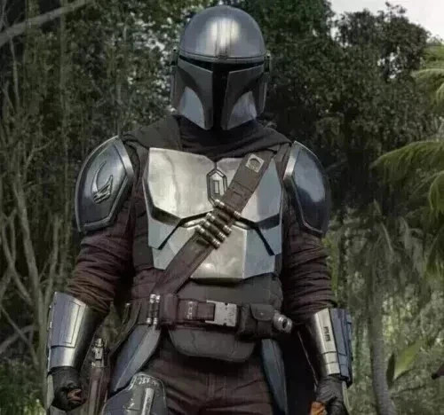 Tuta mandalorian silver - silver, full