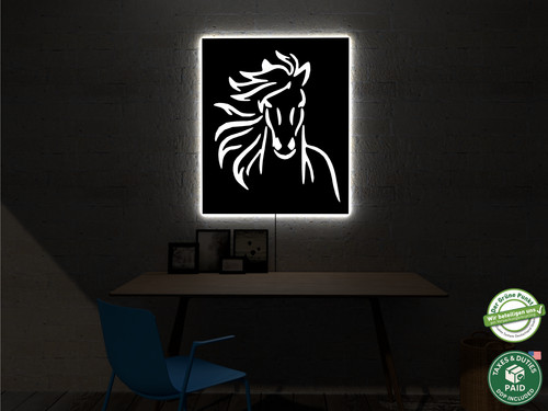 Insegna cavallo arte - , parete