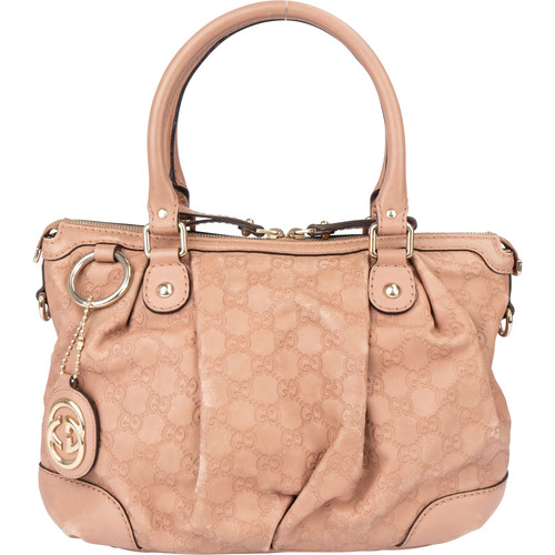 Borsa mano gucci leather gg - a,