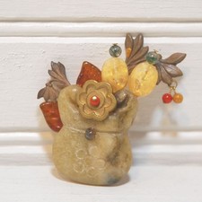 Spilla vintage floreale 3D