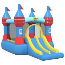 Castello Gonfiabile HAPPY HOP con trampolino e scivolo per feste di compleanno