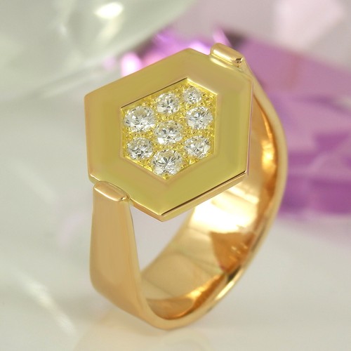Anello moderno oro giallo 750