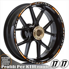 Profili adesivi cerchi arancio - profili,
