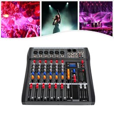 Mixer audio professionale digitale 6 canali Bluetooth live studio mixer alimentazione USB