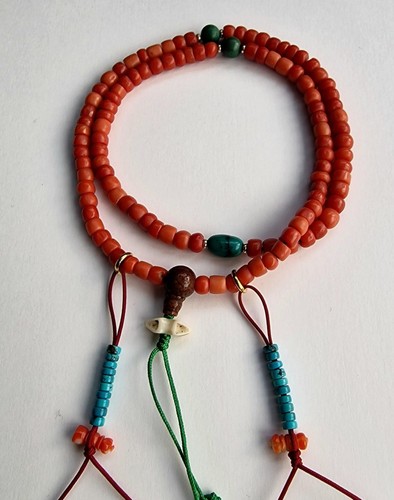 Coral beads necklace - , and