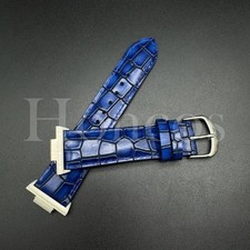 Cinturino orologio pelle blu