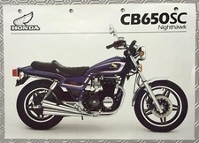 HONDA CB650SC Nighthawk Scheda