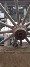 ANTICA RUOTA  da carro  in LEGNO E FERRO   Diametro 132 per carri grandi