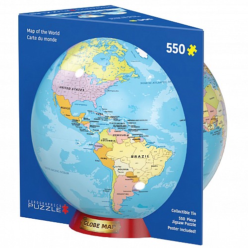 Mappa del mondo scatola - mondo, in