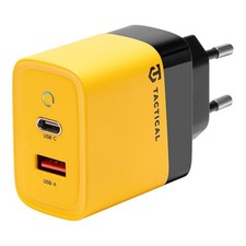 Tactical Caricabatterie Gan  1x Usb + 1x Usb-c 45w Yellow Per Blackberry Dtek60