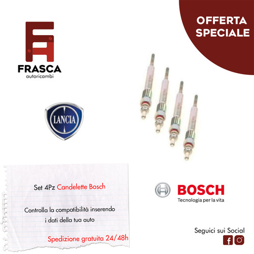 Candelette bosch set pezzi - bosch, 4