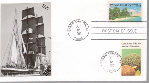 1990 fdc scott c127 - 1990, scott#