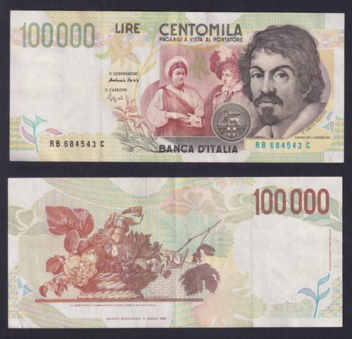 Banconota italia 100000 - banconota,