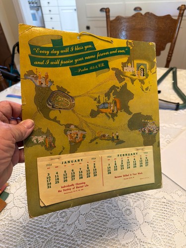 Watchtower calendar 1954 - calendar,