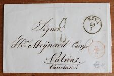 1862 coperta INTERNAZIONALE RIVA DEL GARDA-VALREAS/Francia+8 Kreuzer+ROSSO-H190