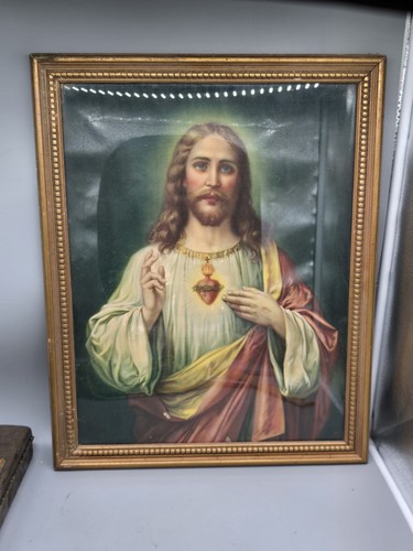 Quadro olio sacro cuore - quadro, di