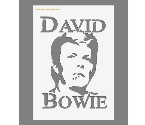 David bowie mylar stencil - david,