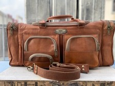 30 " Pollici Gvb Grande pelle Vintage Borsa da Viaggio Borsone Bagaglio Sport