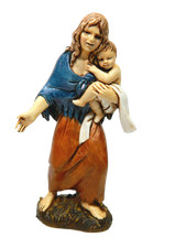 Pastore Zingara con Bimbo Landi Moranduzzo Cm 10 - Pastori per Presepe