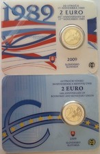 SLOVACCHIA: 2 x 2 euro 2009 in