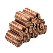Involucri per monete da mezzo dollaro, 100 involucri per monete a righe piatte