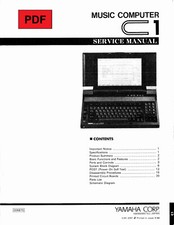 Yamaha C1 Music Computer Service Manual with Electronic Schematics