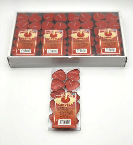 Set 120 pezzi - candele, rosse