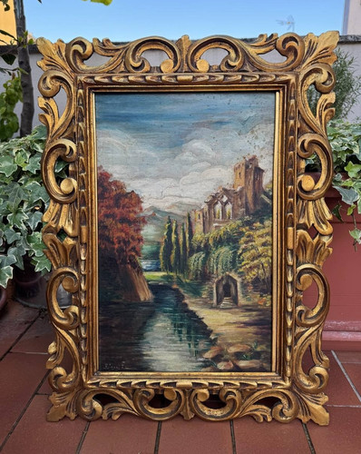Dipinto olio eugenio bigoni - olio,