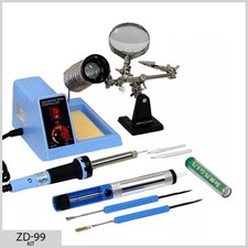 KIT STAZIONE SALDANTE ZD-99 SALDATURA SALDATORE SOLDER STATION DISPLAY SOLDERING