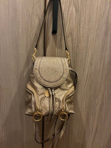 See chloe mini zaino - zaino, oro